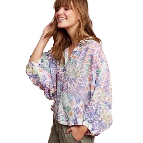 Maeve butterfly sleeve blouse - Picture 2 of 10